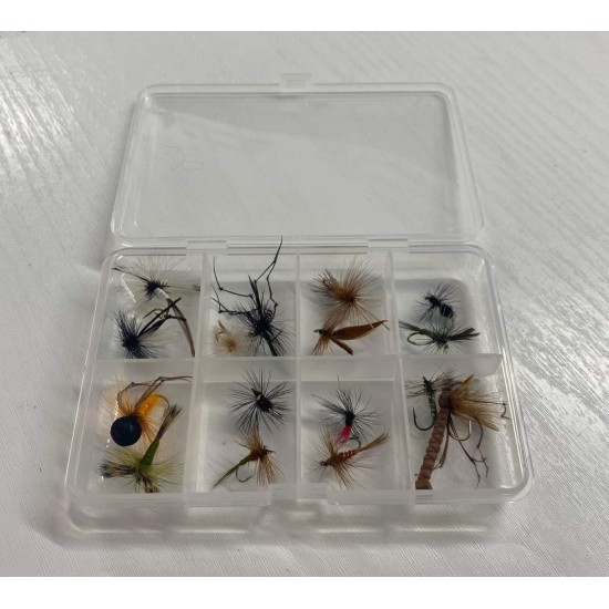 Comp Box - 16 Barbless Mixed Dry Flies