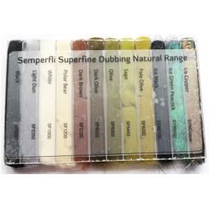 Superfine Dubbing Dispenser Natural Colors Collection Semperfli
