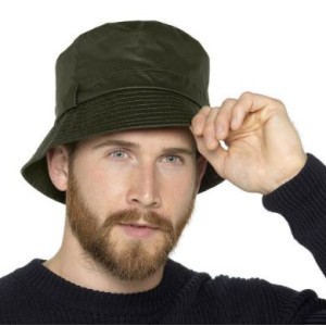 Mens Waterproof Bucket Hat - Khaki - 2 sizes 