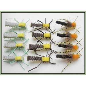 12 Grasshopper Flies