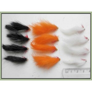 12 Mini Goldhead Zonkers - Orange, Black, White