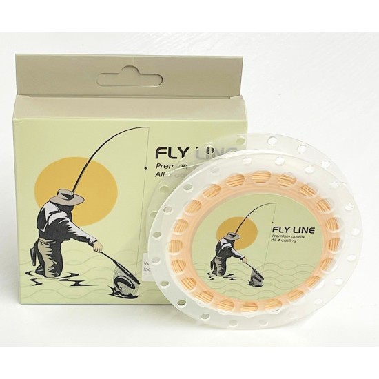 Troutflies Peach Floating fly Line, With Backing Attached