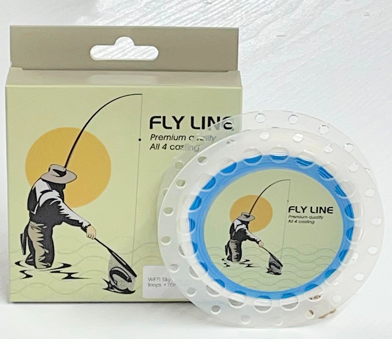 Intermediate Fly fishing line with backing attached - Troutflies UK