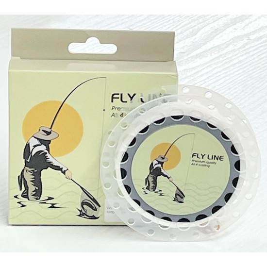 Three pack of Troutflies Fly line with Backing attached