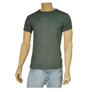 Mens Short Sleeve Grey Thermal t-shirt