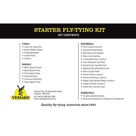 Veniard Comprehensive Starter Fly Tying Kit