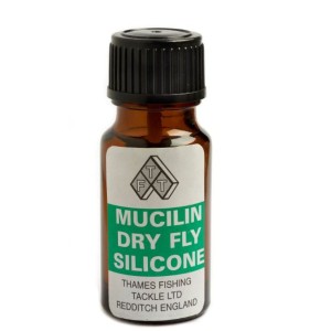 Mucilin Silicone Dry Fly - Green bottle