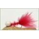 12 Booby Trout Flies Pink ,Black and Red