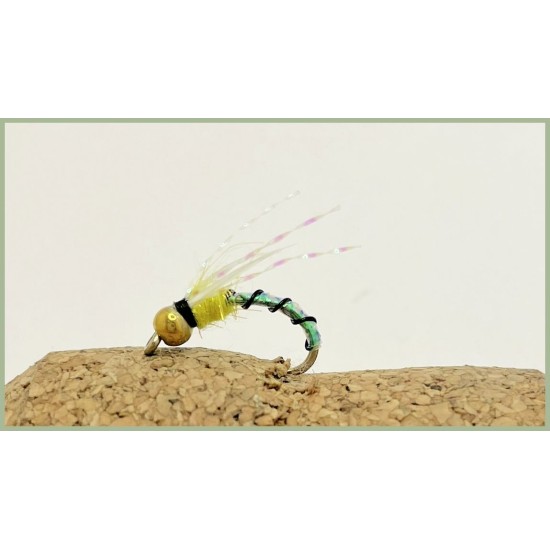 Goldhead Buzzers Trout Flies - 12 Pack Okey Dokey Buzzers Black Size 10/12