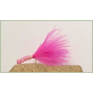 Pink Beaded Marabou