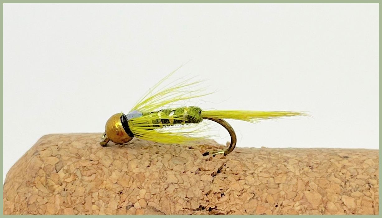 Simms Fly Fishing Damsel Nymphen Forellenfliegen 12er-Pack – Oliv & Blau, Größen 12/14 Gemischt Fliegen-Set 12 Stück