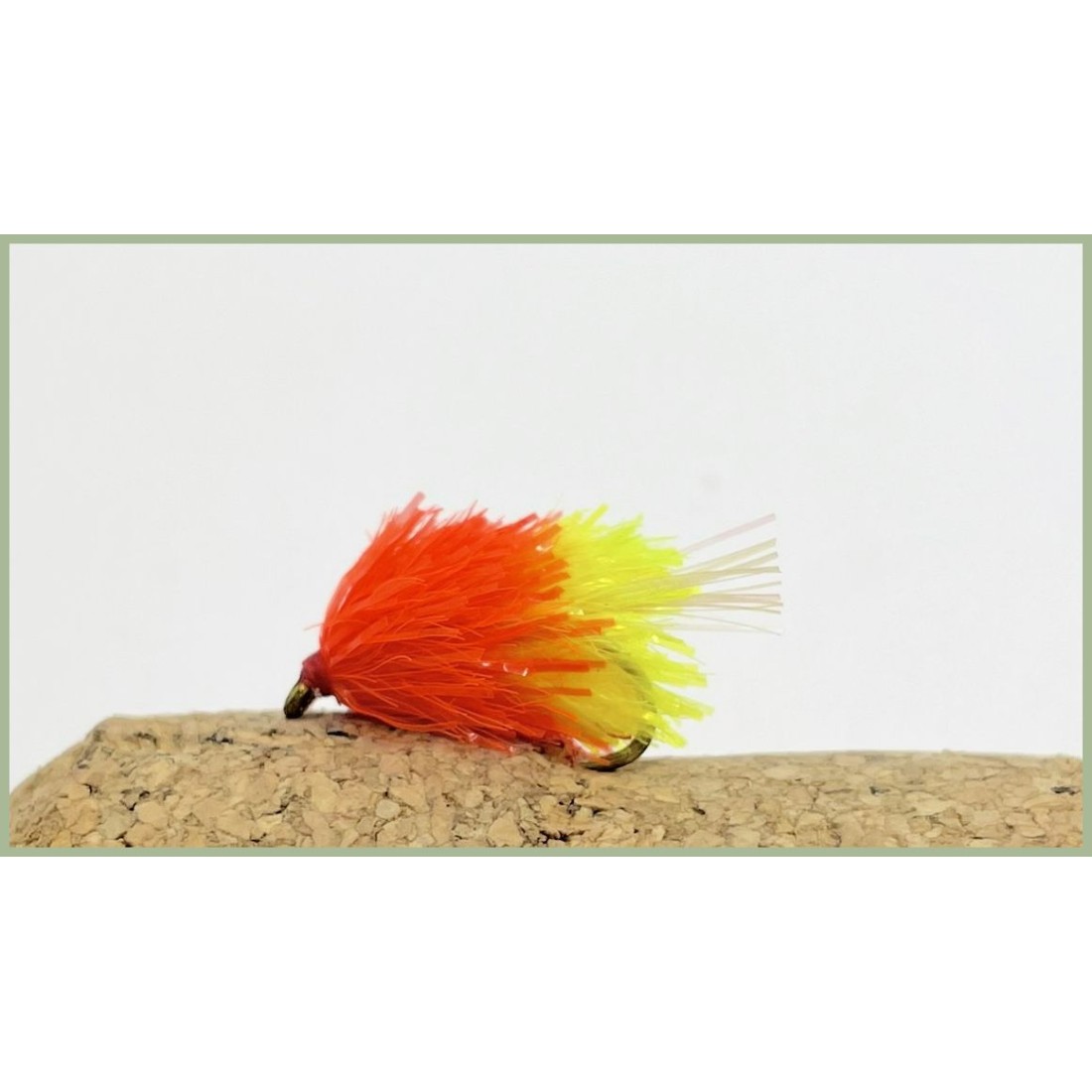 Mouches De Pêche Blob Fly, 6 Mouches Arrière Orange UV, Taille 10, Pour La Truite