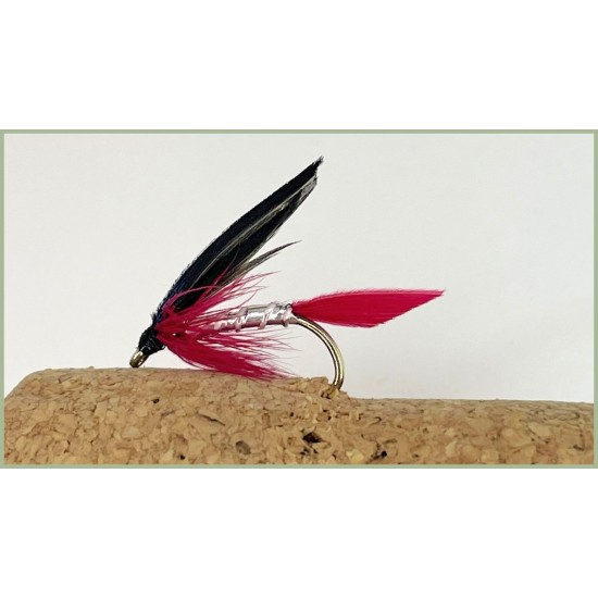 12 Barbless Wet Flies - Butchers, Gold, Bloody & Kingfisher
