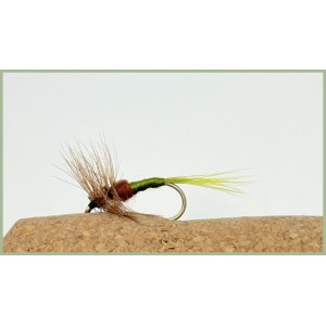 Barbless Hatching Olive Dry