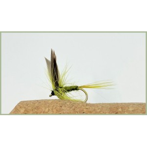 12 Dry Flies - Olive and Blue Dun