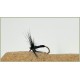 12 Dry Flies - Black Spider and Black Gnat