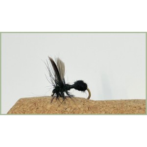 12 Dry Flies - Black Ant,Black Gnat & Spider