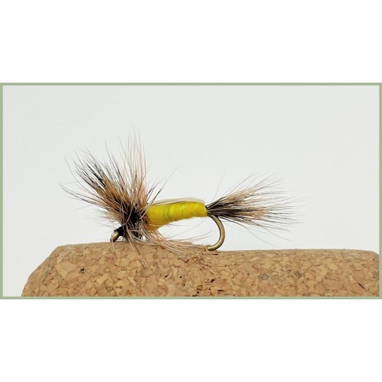 humpy trout fly, for fly fishing as you would use a wulff fly, good early  season flies