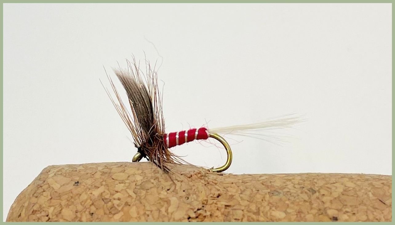 Red spinner dry fly summer fishing fly Troutflies UK
