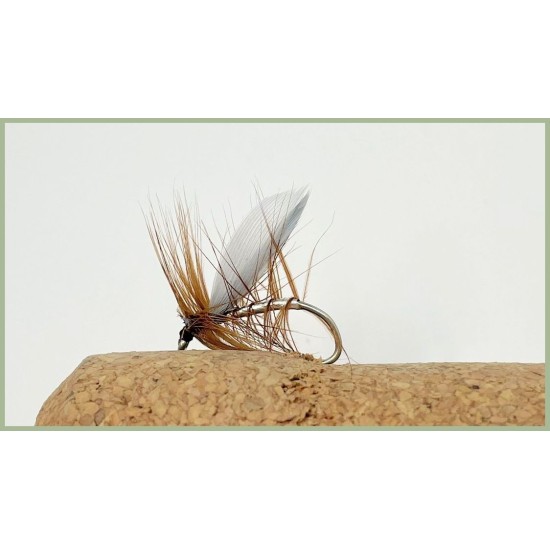 18 Sedge Flies - Silver Olive and Brown