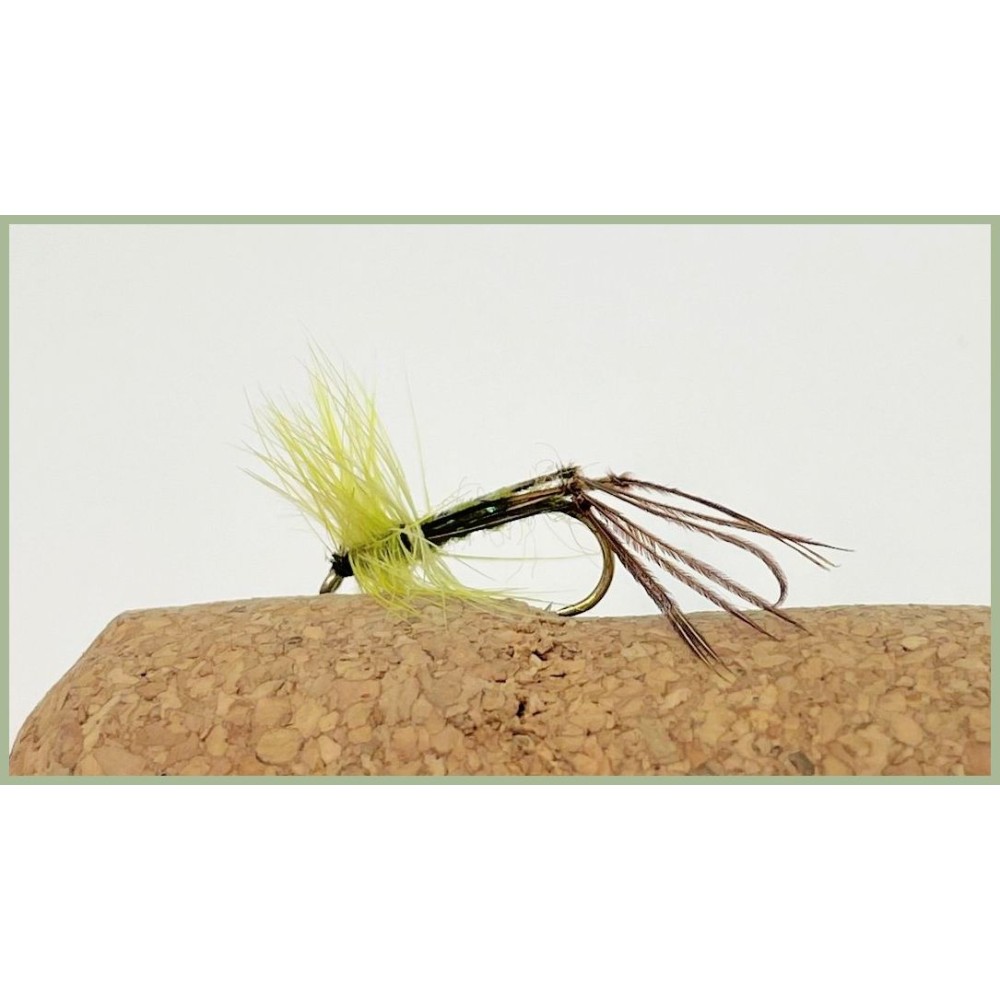 Coloured Hackled Hopper trout flies, autumn trout fly, fly fishing