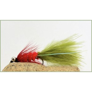 Barbless Red and Olive Humungous