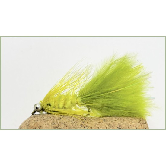 Barbless Yellow and Olive Humungous