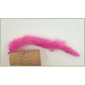 Barbless Pink Double Hook Humungous Snake Zonker