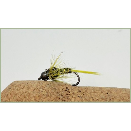 Barbless Tungsten Bead Olive Nymph