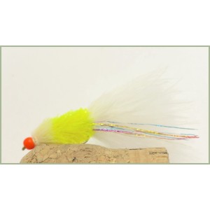 Barbless Rainbow Hothead - Chartreuse 