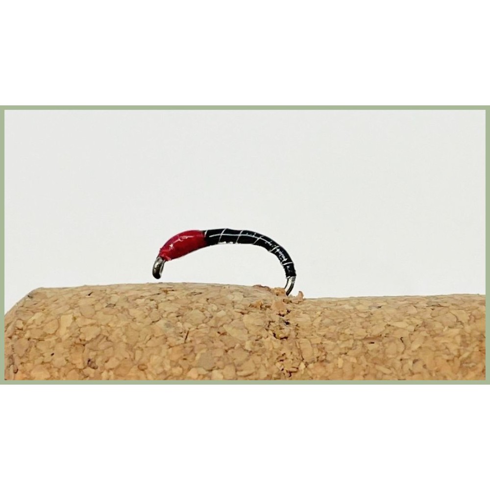 Buzzer Fliegen 6er Pack Black Sparkle Epoxy Buzzer, Größenwahl