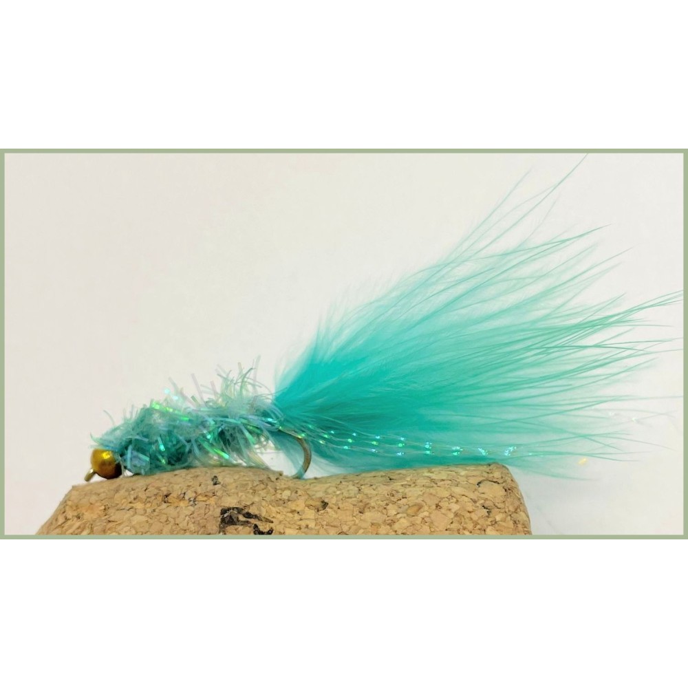Trout Flies, Lures, 12 Gold Head Fritz Sparkle, Orange, Olive