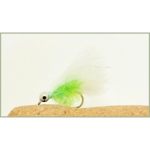 Mini Cats Whiskers - White & Green Fritz
