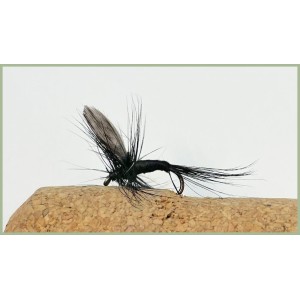 Barbless Black Gnat Dry Fly