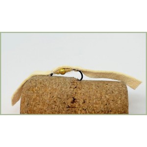 Barbless Gold Bead Chamois Worm