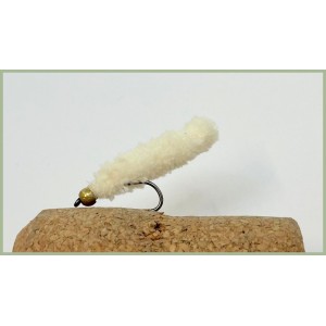 Barbless White Mop Fly