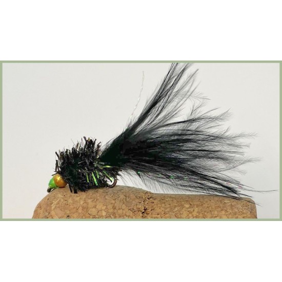 Barbless Black Green Nosed Nomad