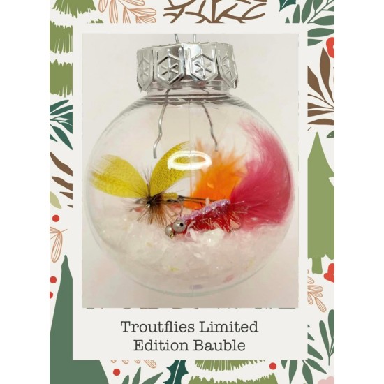 Limited Edition Troutflies Christmas Bauble 