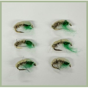 6 Hares Ear and Green Czech Nymph PACK C - CLEARANCE 