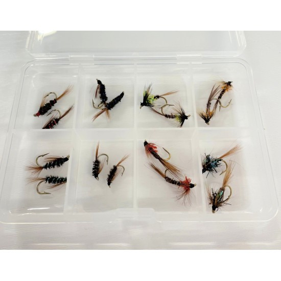 Comp Box - 16 Barbless Cruncher and Diawl Bach Flies
