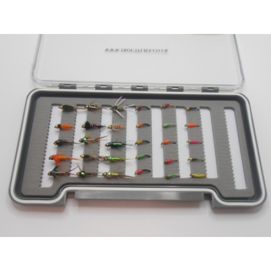 Buzzer Mosche Da Pesca Alla Trota – 18 Pezzi Goldhead – Colori E Varietà Assortita