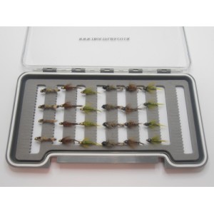 24 Barbless Goldhead and Tungsten Nymph Boxed Set