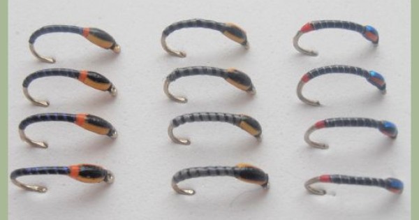 Poly Rib Buzzer Fly buzzer fly fishing tiger flexi, coloured - Troutflies UK