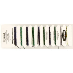 Semperfli Peacock Quill Subs Multi Card - Black and Green
