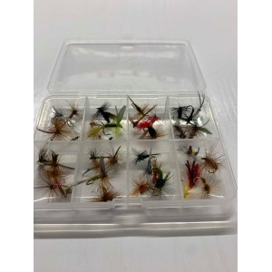 40 Dry Flies - Compartment Pocket Box