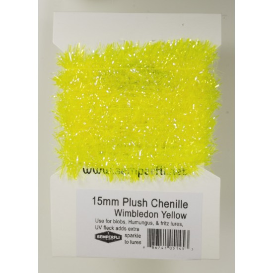Semperfli 15mm Plush Transluscent Chenille 10 colours available 