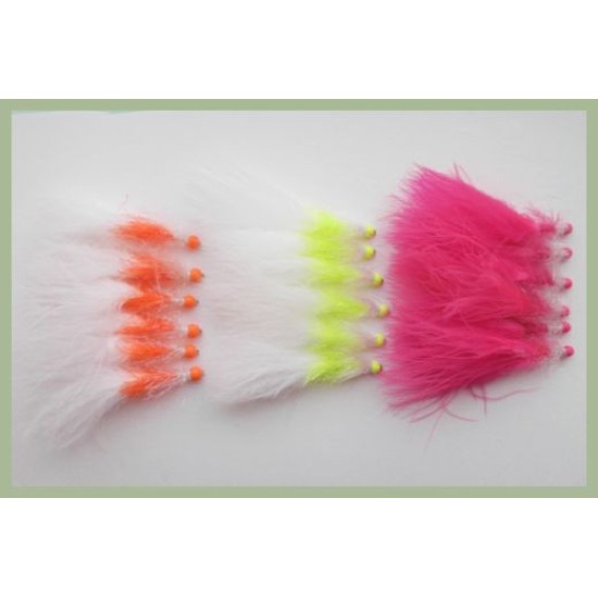 18 Hothead Lures -SLIX - Orange, Pink, Chartreuse 