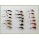  18 Barbless Goldhead Jig Flies - Pearl, Red dot, Red head, Copper rib, Red hothead, Red
