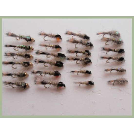 24 Hares Ear Nymph - Hothead, Tungsten, GH, Unweighted