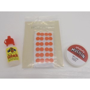 3 for £10 - Gink, Stick on Strike Indicators and Red Mucilin Solid Red